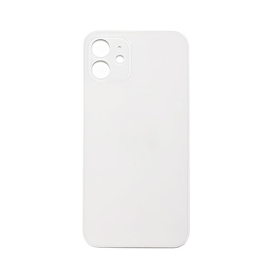 Glass Back For iPhone 12 Plain In White Glass Back FoneFunShop   