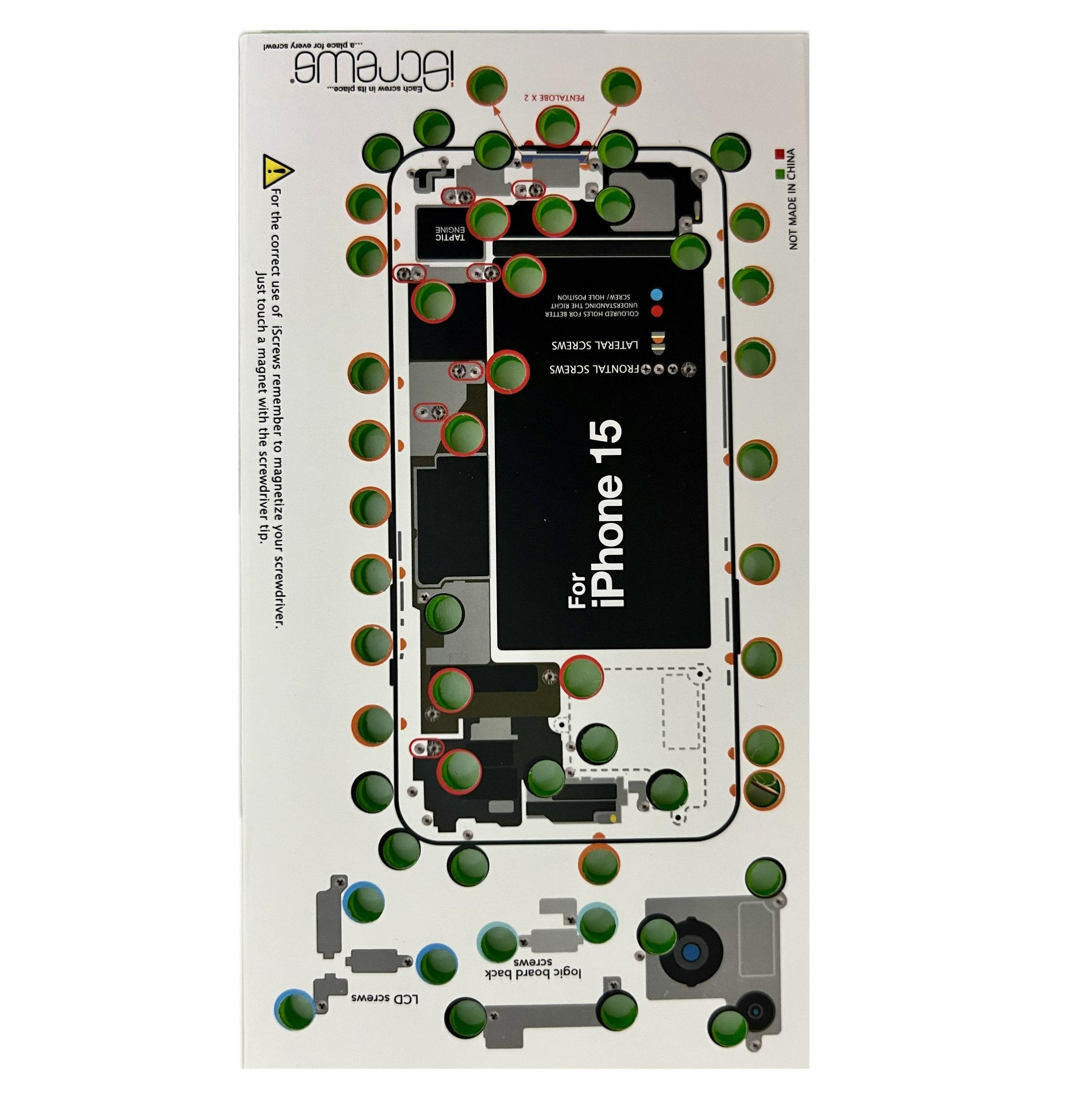 DottorPod iScrews For iPhone 15 Screw Holder Tray Organiser Guide Tool DottorPod   