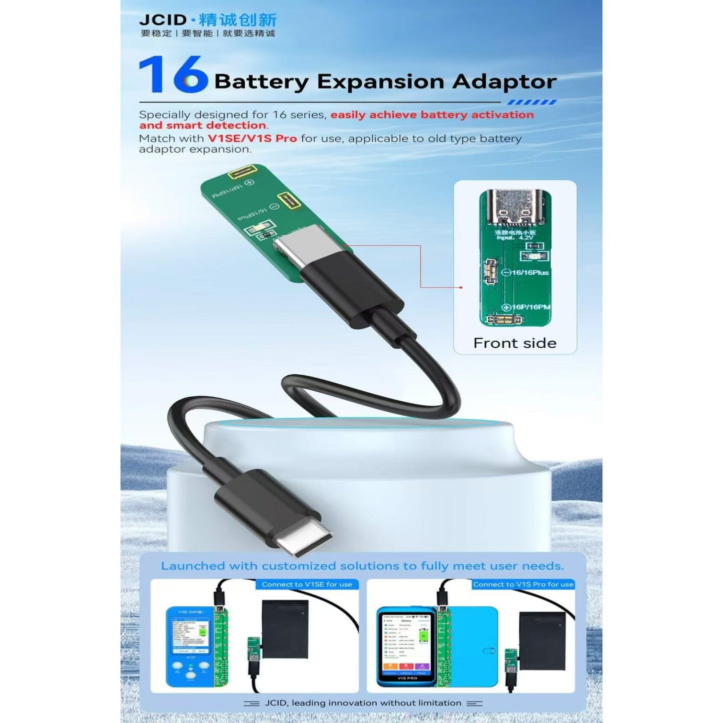 JCID Battery Expansion Adapter for iPhone 16 Series Battery FoneFunShop