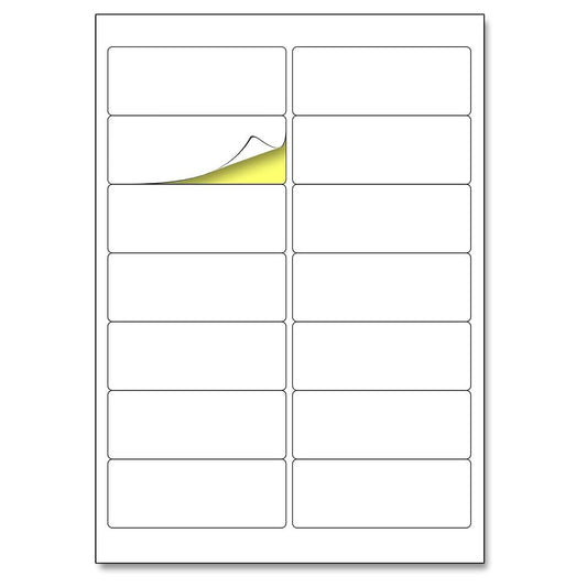 A4 Self Adhesive Sticky Address Labels Pack of 100 with 14 Labels per sheet Labels FoneFunShop   