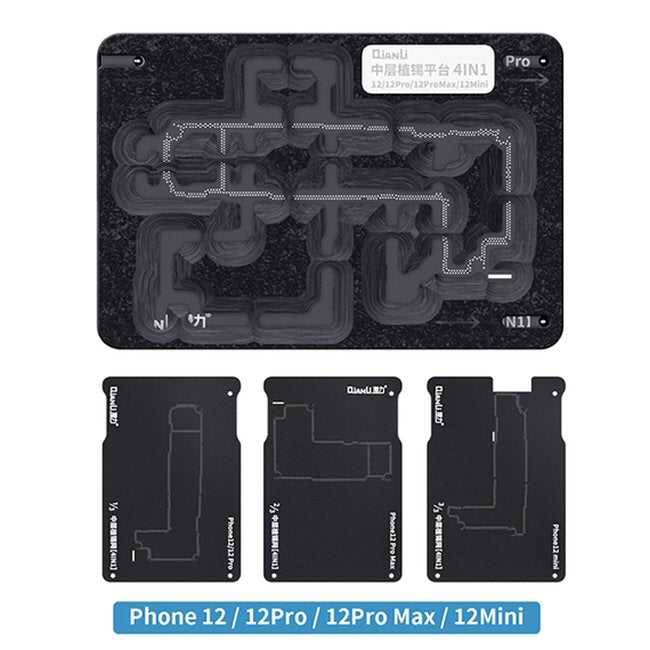 Reballing Station For iPhone 12 12 Mini 12 Pro 12 Pro Max QianLi Middle Layer Board Qianli FoneFunShop   