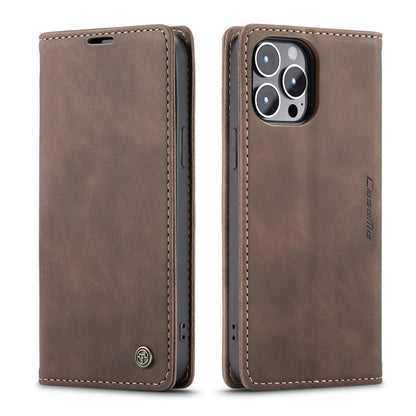 Flip Case For iPhone 16 / 16 Plus / 16 Pro / 16 Pro Max PU leather Wallet Stand Case Cover FoneFunShop iPhone 16 Brown 