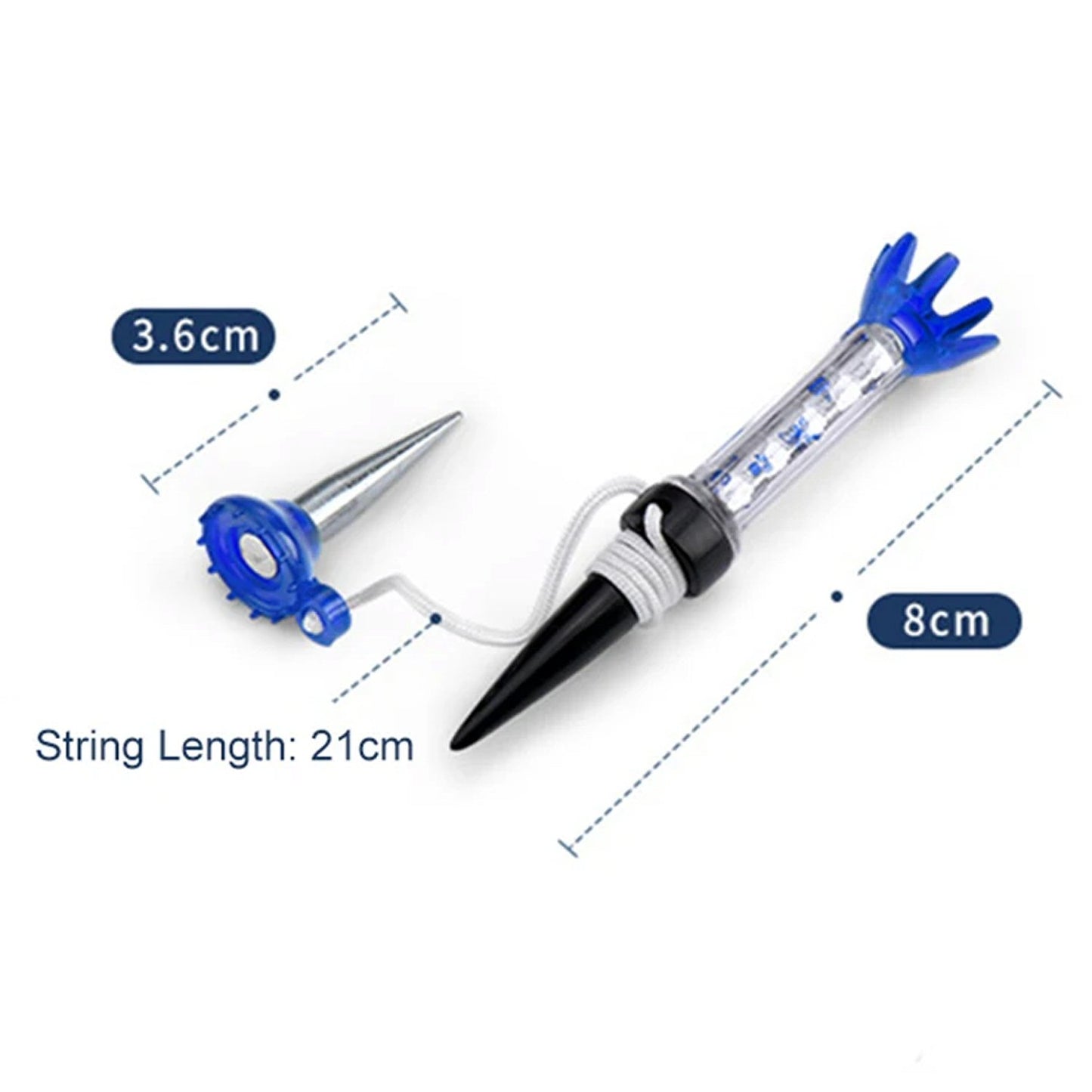 Flexible Magnetic Tee Head Portable Built In Spring Blue Golf Accessorise FoneFunShop   