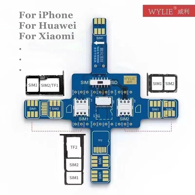 Wylie Smart Phone Signal Test Board for iOS and Android SD Dual Sim Tester Kit Sim FoneFunShop   