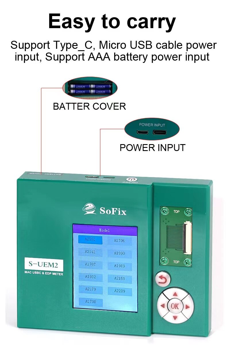 SoFix S UEM2 For Mac USB C EDP Meter  FoneFunShop   