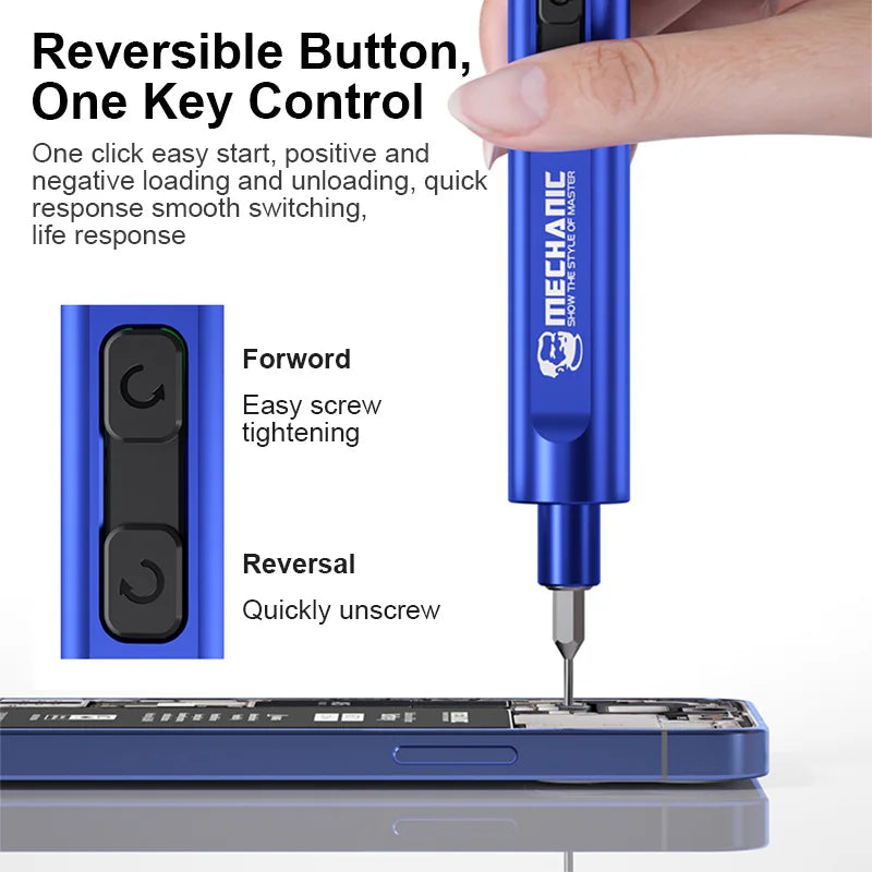 Mechanic ES480 Rechargable Screwdriver With 48 Bits For Phone Repair Screwdriver FoneFunShop   