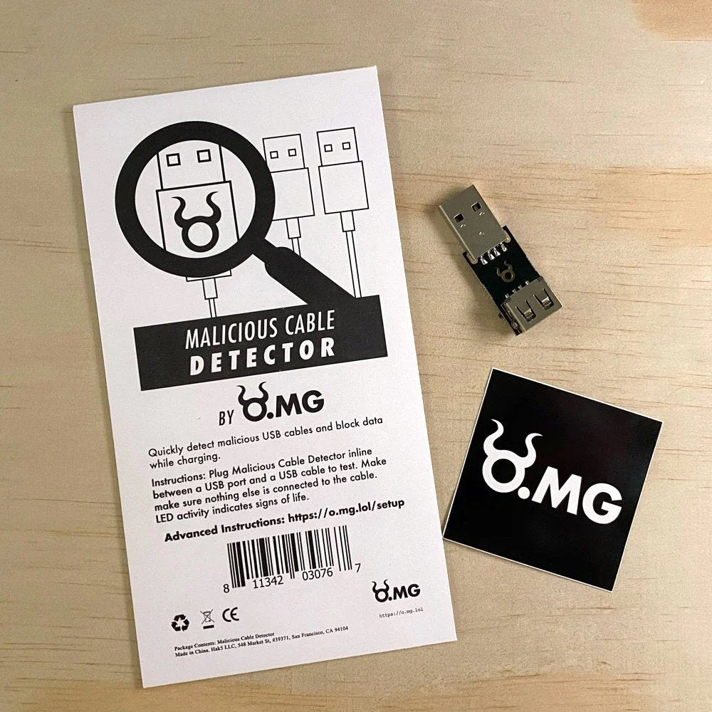 O.MG Malicious Cable Detector Cable FoneFunShop   