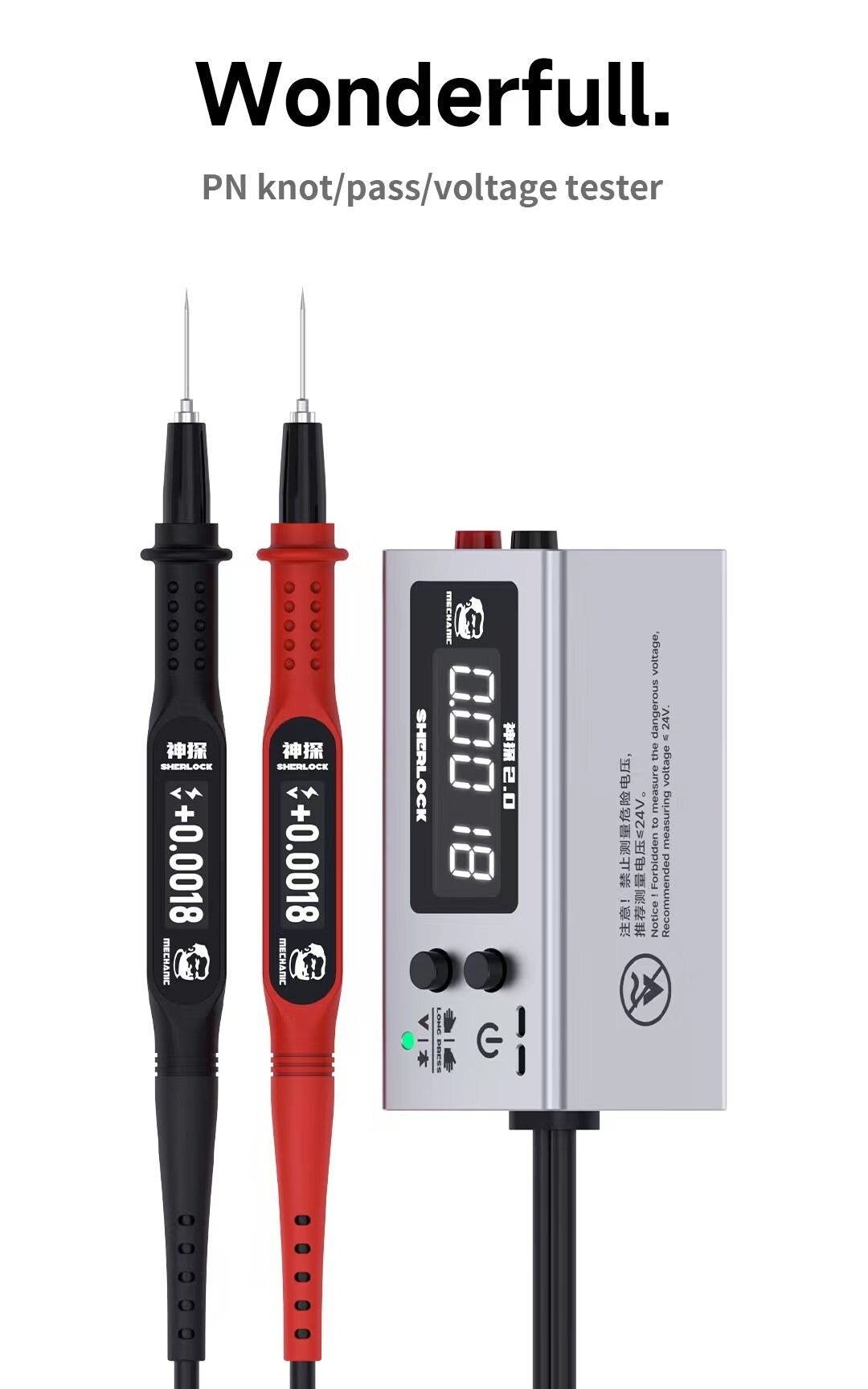 Mechanic Sherlock V2.0 Hi Precision Voltage PN Junction Tester  FoneFunShop   