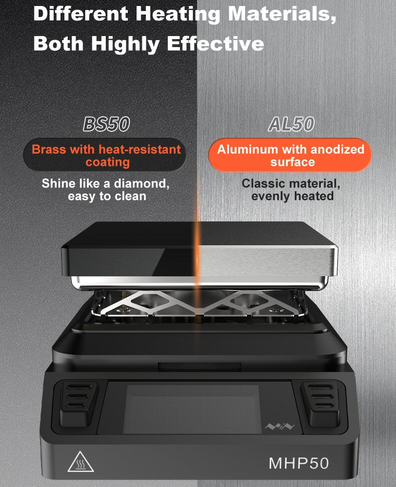 Aluminium Mini Heating Hot Plate Preheater Station MHP50-A5  FoneFunShop   