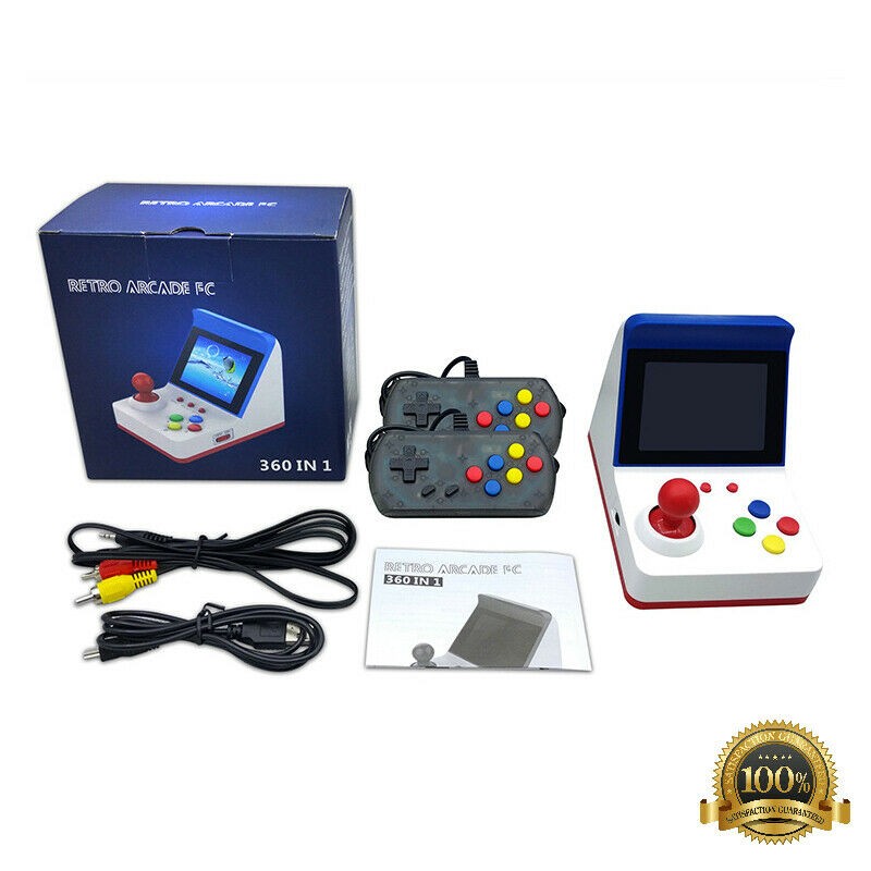 Mini Retro Arcade Game Machine Portable Console With 360 Classic Games  FoneFunShop   