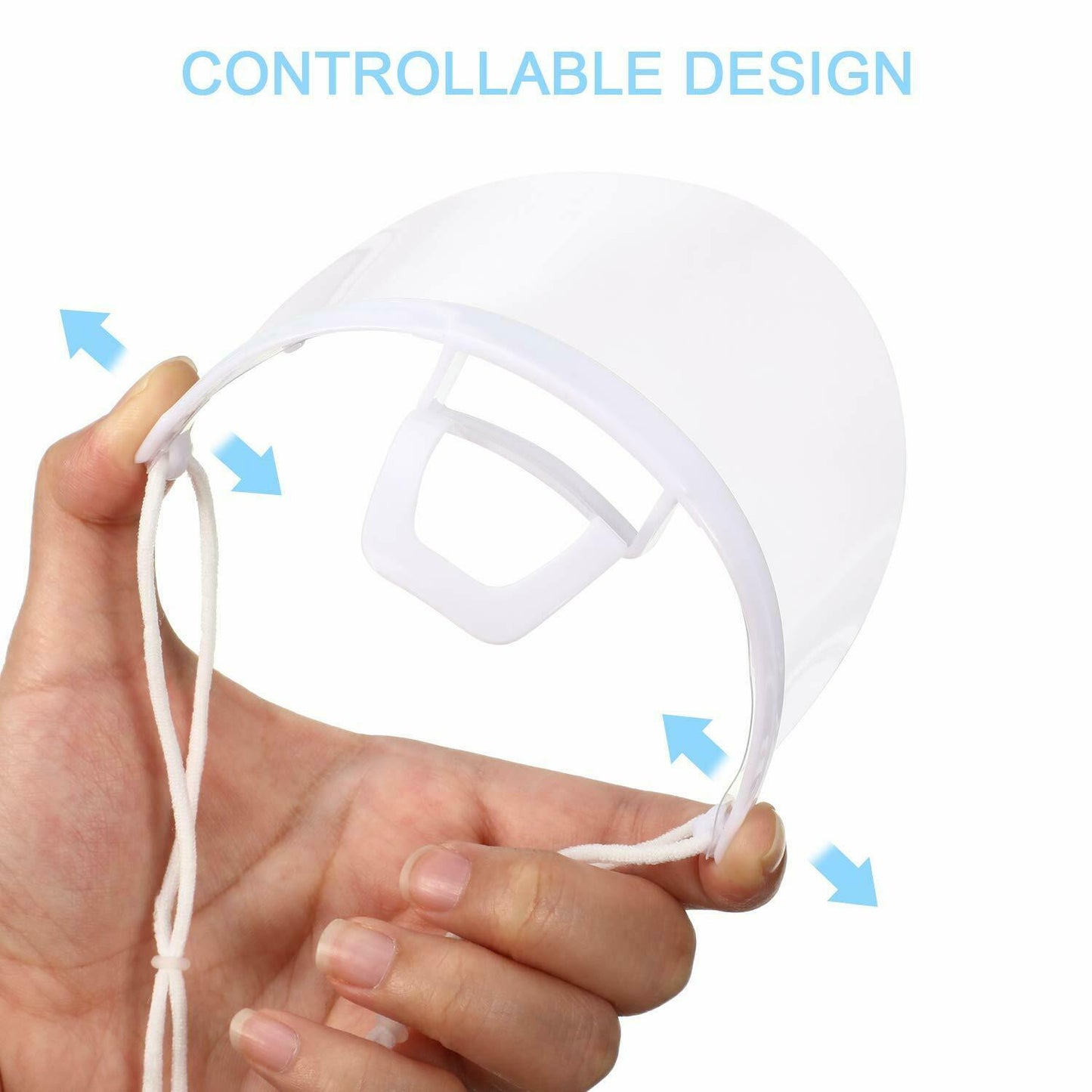 Reusable Mouth Shield Cover Transparent Anti Fog Pack of 4  FoneFunShop   