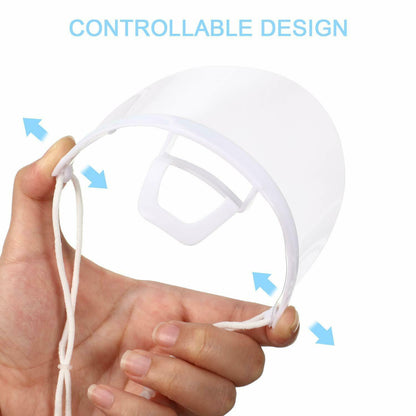 Reusable Mouth Shield Cover Transparent Anti Fog Pack of 4  FoneFunShop   