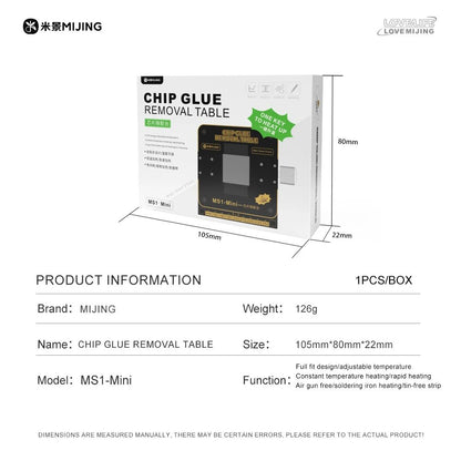 Mijing MS-1 Mini Chip Glue Removal Table Temperature Controlled Rework Platform Mijing FoneFunShop