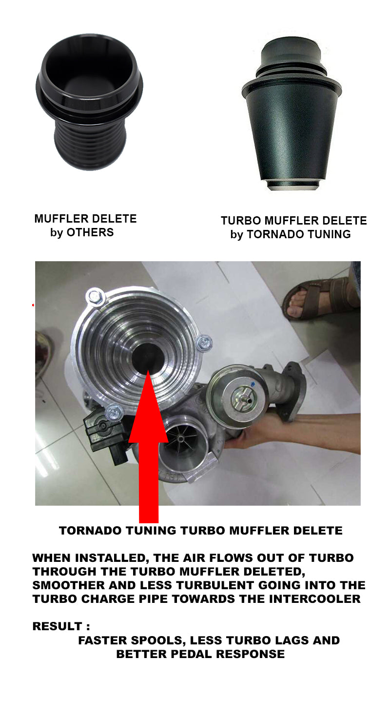 Tornado Tuning Turbo Muffler Delete For Mercedes Benz Car FoneFunShop