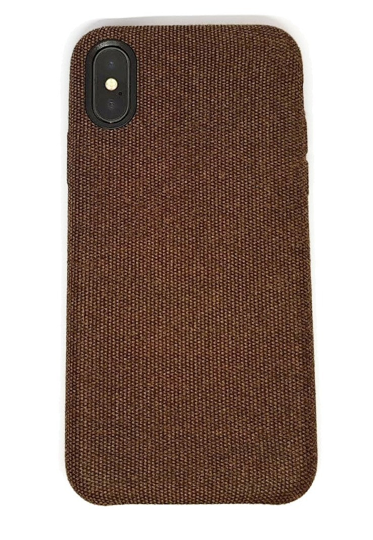 Case For iPhone X Flannel Design OxFord Brown Case Cover FoneFunShop   