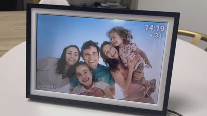 Digitaler Foto-Sharing-Rahmen Frameo Teilen Sie Ihre Fotos und Videos mit Freunden und Familie