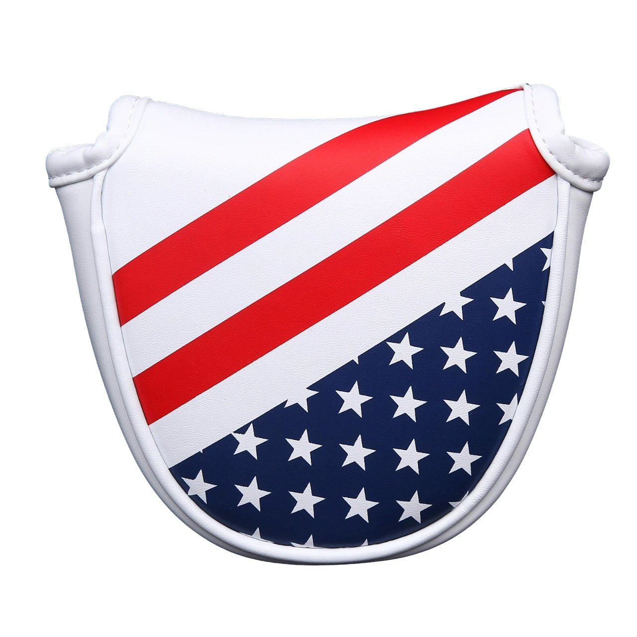 PU Leather USA Flag Golf Half Mallet Putter Club Cover Headcover Golf Accessorise FoneFunShop   