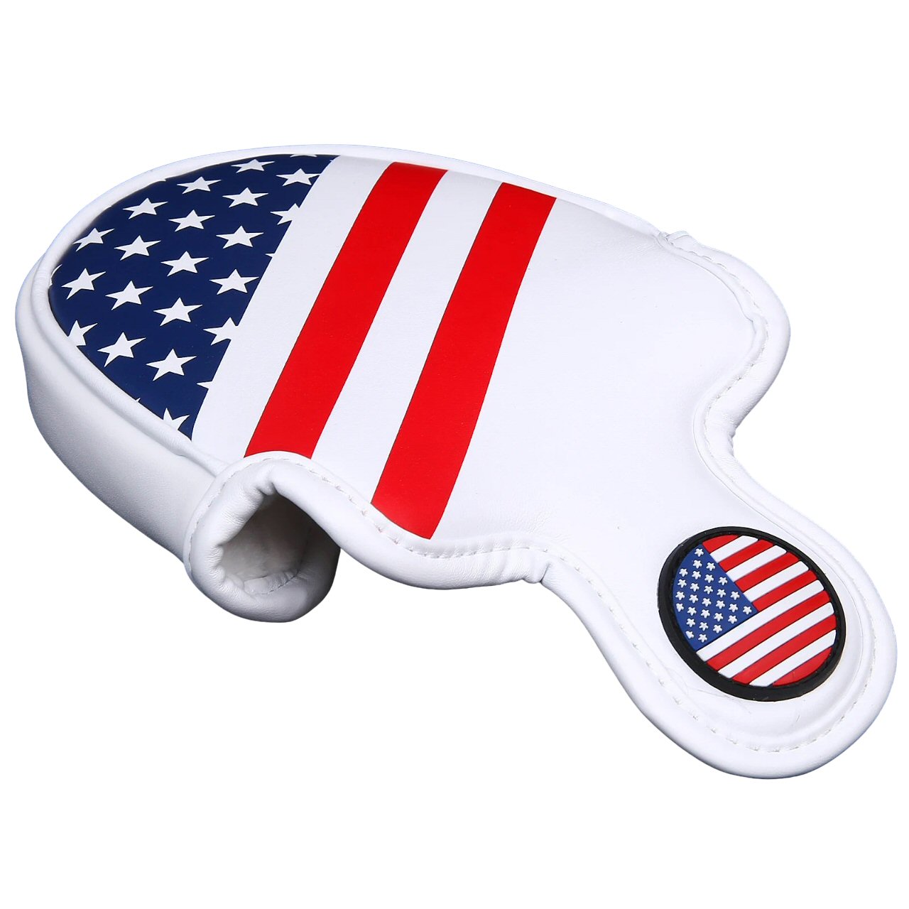 PU Leather USA Flag Golf Half Mallet Putter Club Cover Headcover Golf Accessorise FoneFunShop   