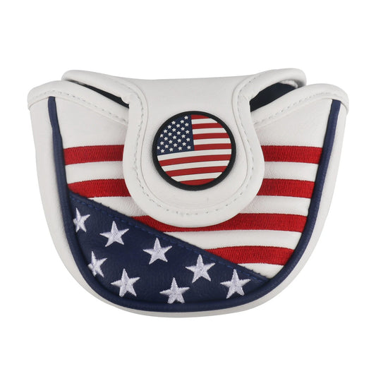 USA Flag Golf Half Mallet Putter Club Cover Headcover Golf Accessorise FoneFunShop   