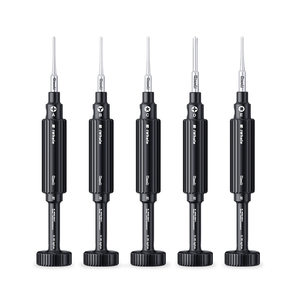 5 Piece Screwdriver Set QianLi iWhale 3D Precision Ultra Grip Screwdriver FoneFunShop   