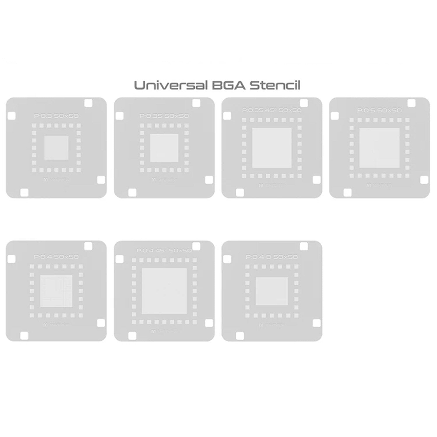 RB-03 Automatic Positioning Universal BGA Reballing Station Holder and Stencil Set Stencil FoneFunShop   