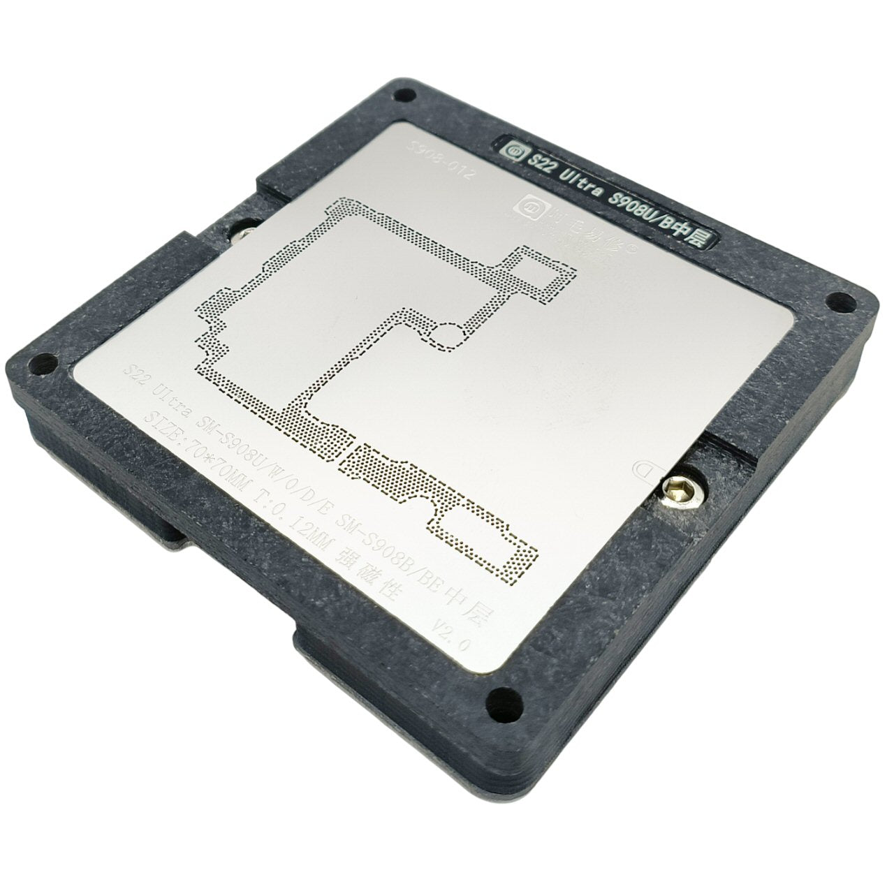 Reballing Stencil For Samsung S22 Ultra Motherboard Logic Board Joining Fixture Stencil FoneFunShop   