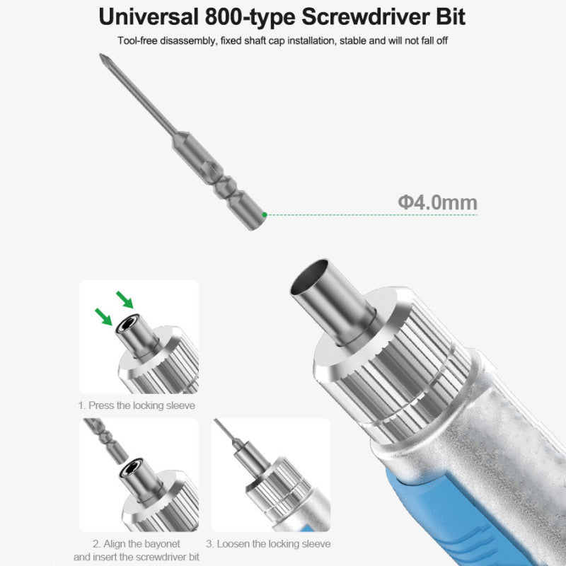 Relife E2 Rechargeable Electric Screwdriver Adjustable Torque Speed Phone Repair Screwdriver FoneFunShop