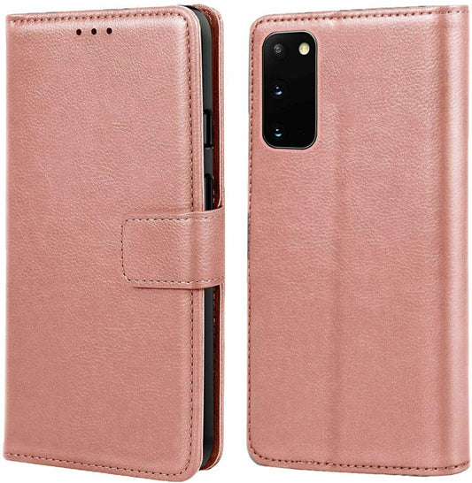 Case For Samsung S21 Plus S30 Plus PU Leather Flip Wallet Rose Gold Case Cover FoneFunShop   