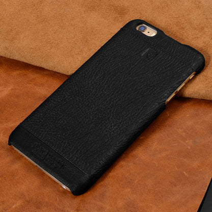 Case For iPhone 6 6S Plus Pierre Cardin Genuine Leather Back Cover in Black Case Cover FoneFunShop   