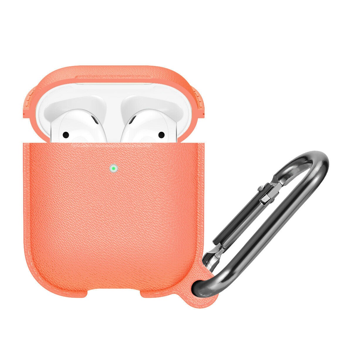 Case For Apple Airpods With Hanger And Hole For LED Papaya Case Cover FoneFunShop   