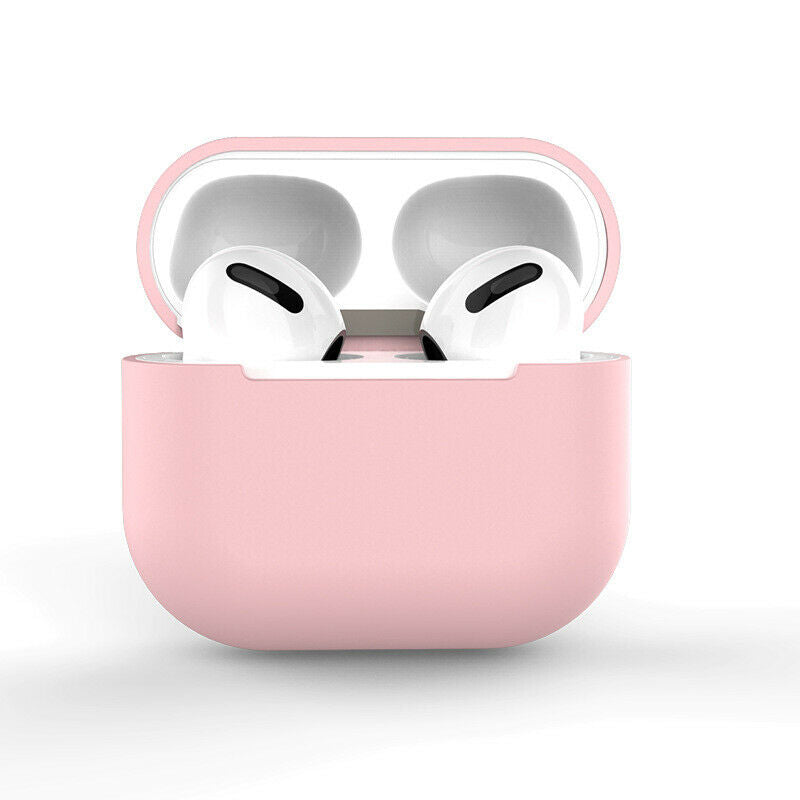 Case For Apple Airpod 3 Silicone Cover Skin in Pink Earphone Charger Cases UK Case Cover FoneFunShop   