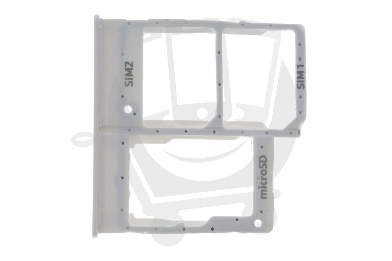 Sim Tray For Samsung A20F A205F in silver Sim Tray FoneFunShop   