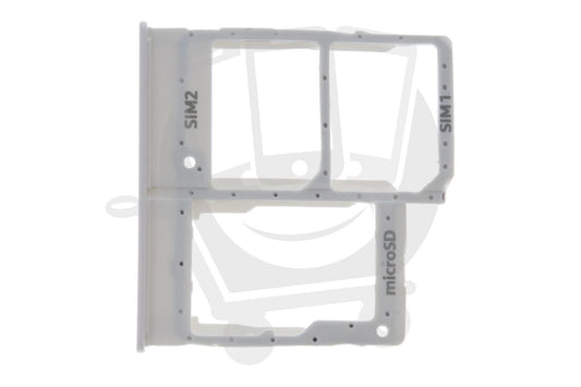 Sim Tray For Samsung A20F A205F in silver Sim Tray FoneFunShop   