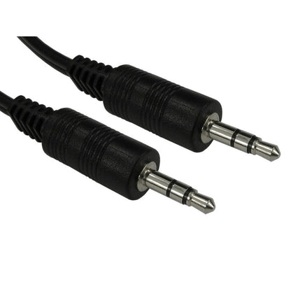 AUX Cable To 3.5mm Jack Audio 1.2m Long Black Budi Cable FoneFunShop   