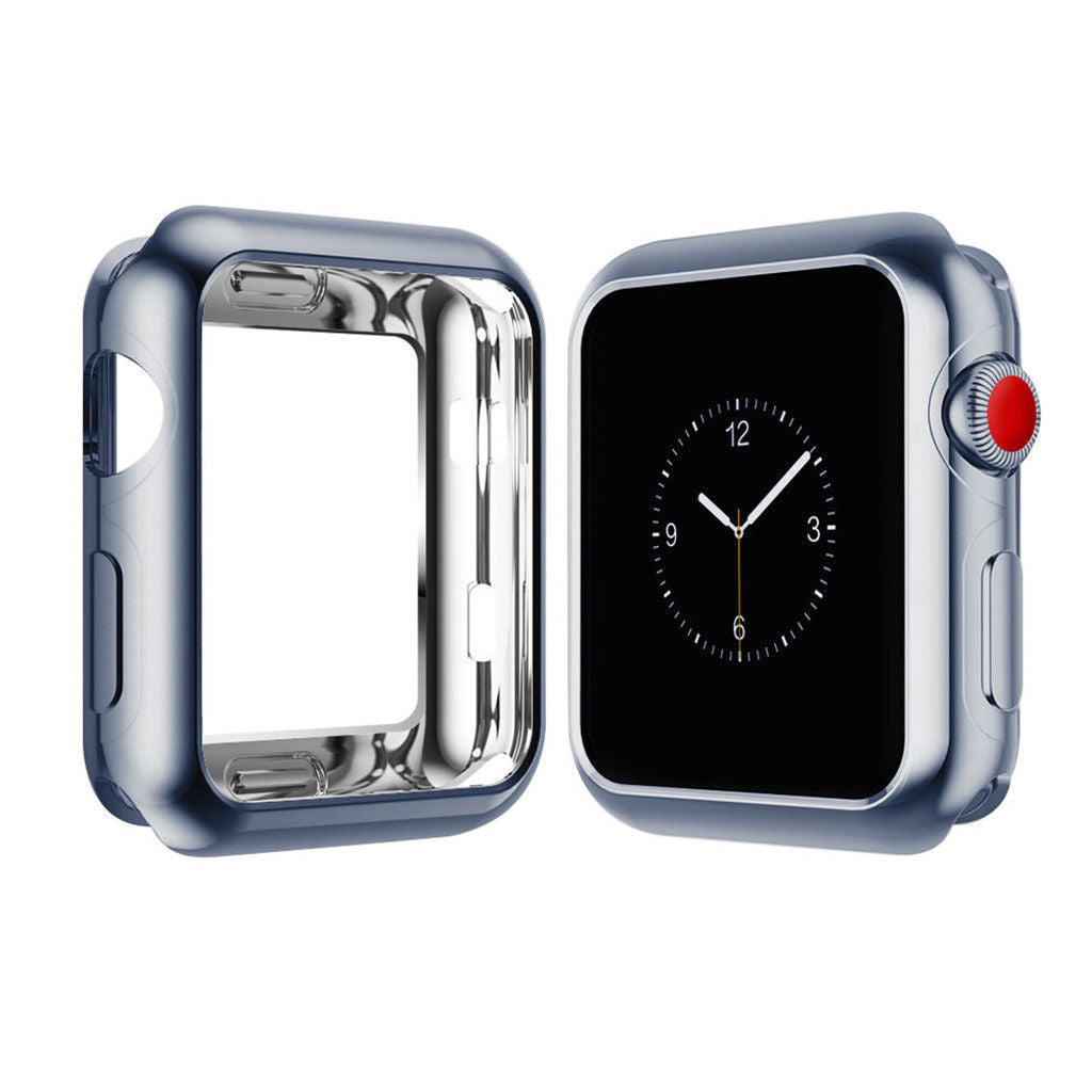 Case Screen Protector For Apple Watch Series 3 2 1 38mm Grey Screen Protector FoneFunShop   