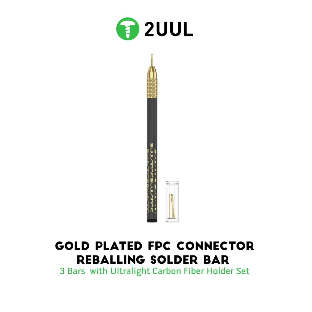 2UUL SC98 FPC Connector Reballing Solder Bar With 3 Gold Plated Ball Heads 2uul FoneFunShop   