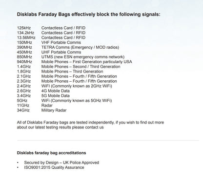 Faraday Enclosure Lab Box Disklabs LB4 Large with RF Filtered USB3.0 Port Faraday FoneFunShop   