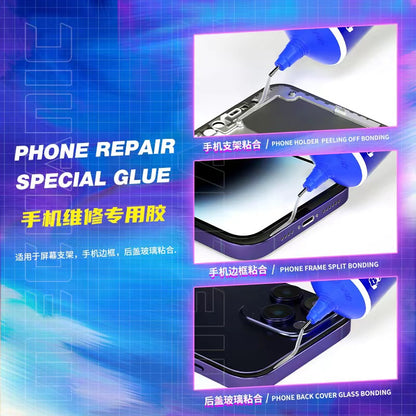 Mechanic Clear Adhesive Glue For Phone Screen Back Glass Repair Super X 60ml Adhesive FoneFunShop   