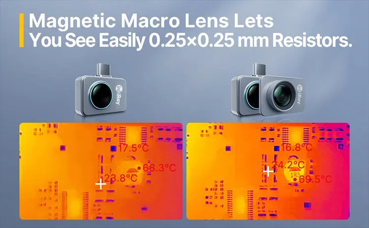 Thermal Camera Type C For Phone Logic Board Leak Detection with Macro Lens Camera FoneFunShop   