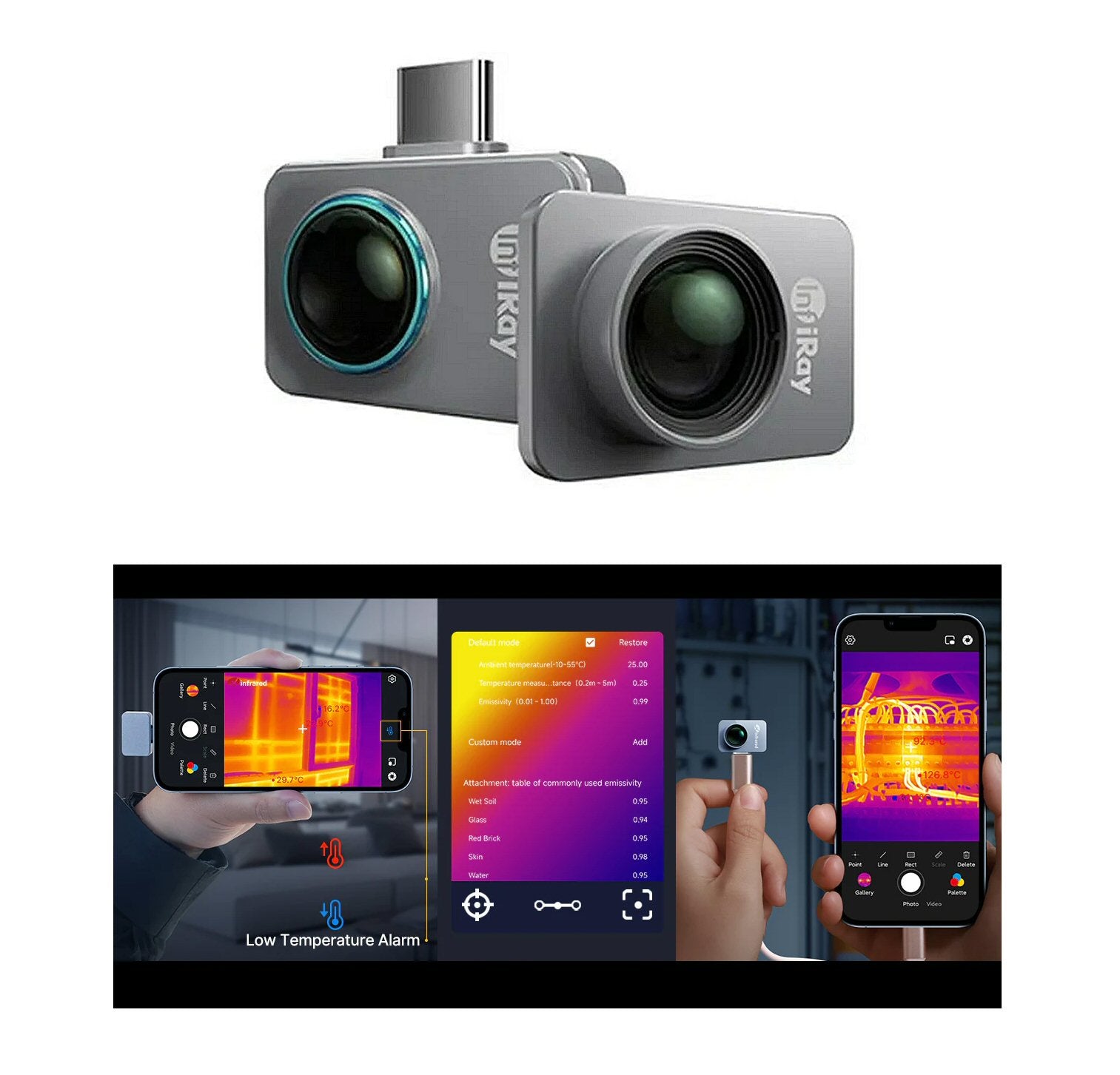 Thermal Camera Type C For Phone Logic Board Leak Detection with Macro Lens Camera FoneFunShop   