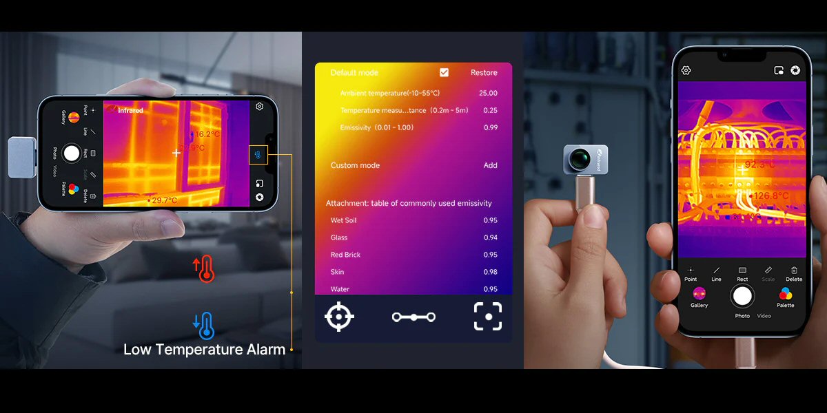 Thermal Camera Type C For Phone Logic Board Leak Detection with Macro Lens Camera FoneFunShop   