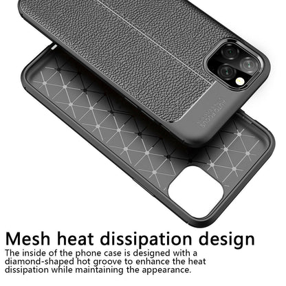 Case For iPhone 11 Black Slimline Low Profile PU Leather Look Protection Case Cover FoneFunShop   