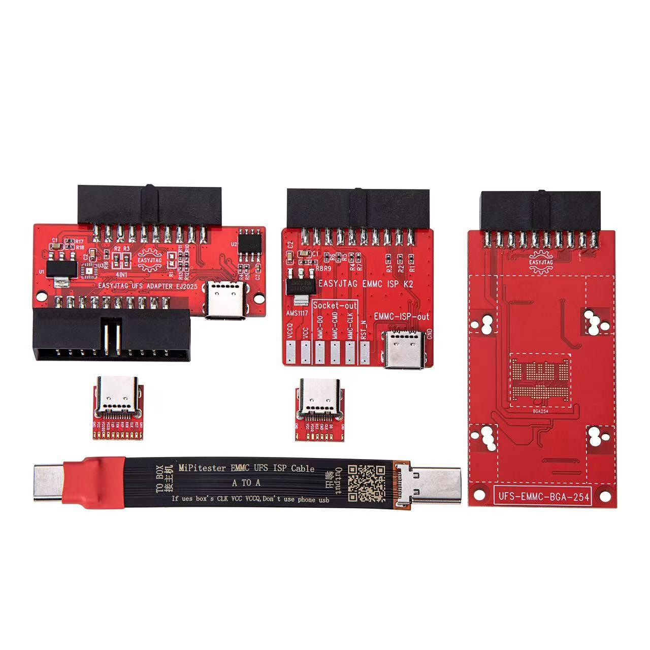 UFS eMMC ISP Adapter For Z3X Easy Jtag Plus Box (With Encryption Chip) UFS ISP Adapter FoneFunShop