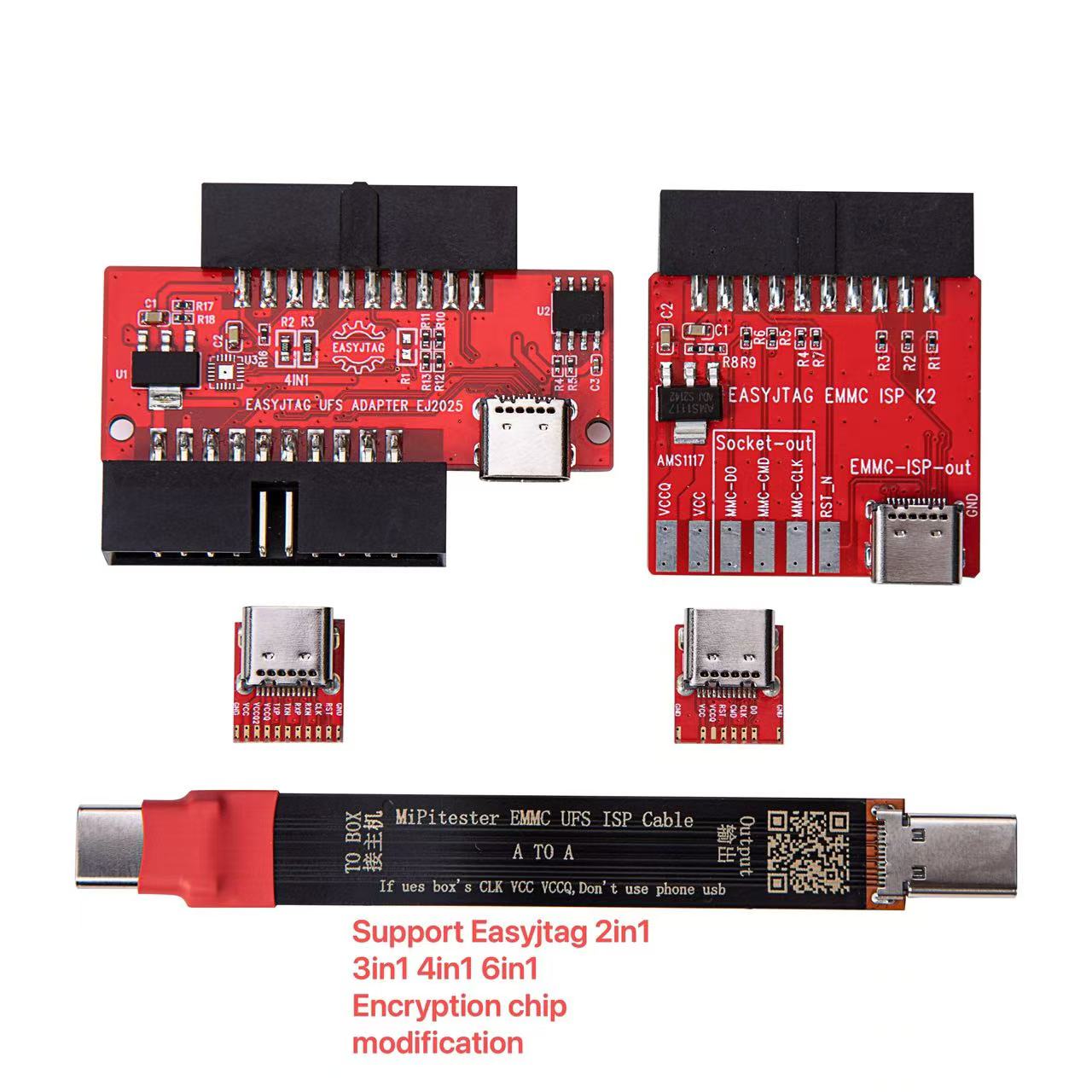 UFS eMMC ISP Adapter For Z3X Easy Jtag Plus Box (With Encryption Chip) UFS ISP Adapter FoneFunShop