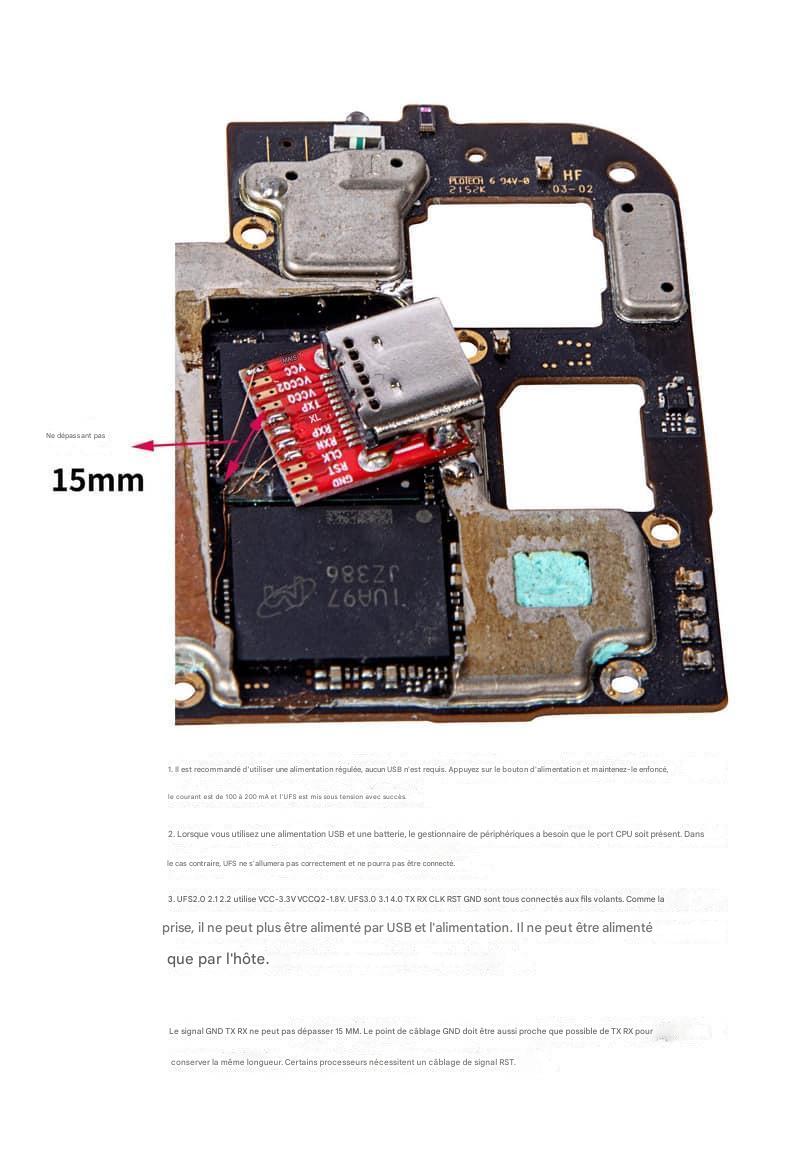 UFS ISP Adapter For Mipitester Gear 2 / Mini