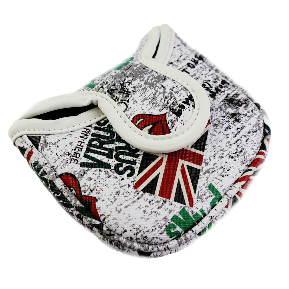 Golf Putter Head Cover Square Mallet UK Flag Skull Headcover Protector Golf Accessorise FoneFunShop   