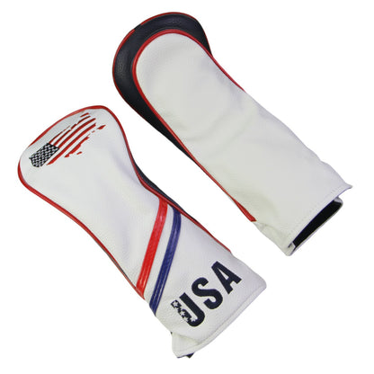 USA Flag Covers Driver 1 3 5 Headcovers 3Pcs White Golf FoneFunShop   