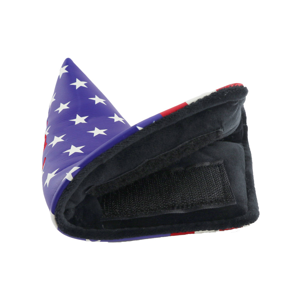 PU Leather USA Flag Golf Putter Club Head Cover Headcover Golf Accessorise FoneFunShop   