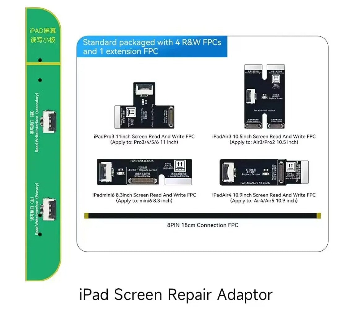 JCID V1SE Screen Read And Write Adapter For iPad MtSN Wavy Lines Repair Add-On Board For JC ID V1SE FoneFunShop   