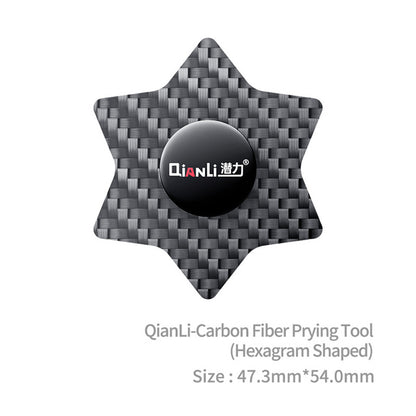 Carbon Fibre Prying Tool Qianli For Phone Opening Repair Hexagram Shape Tool FoneFunShop   